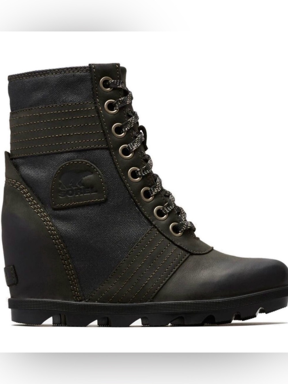 Sorel Women's Black Lace-Up Combat Boot